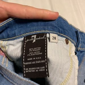 Cut Off Shorts with Frayed Hem in Desert Oasis